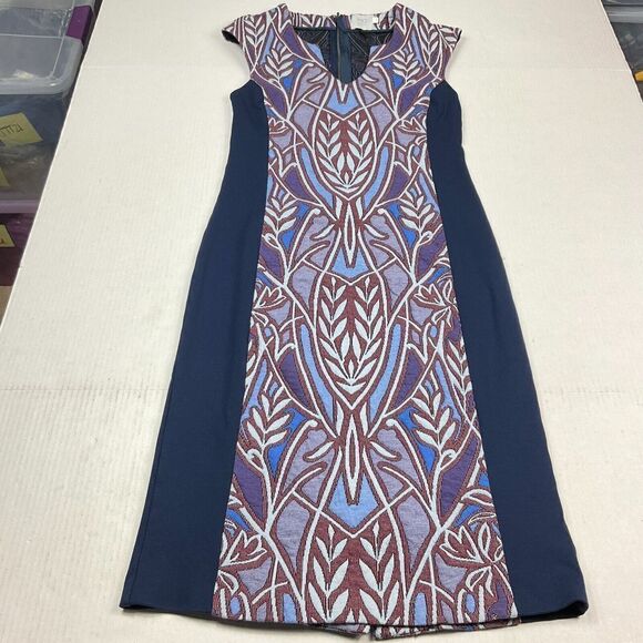 HD Paris Anthropologie Pencil Knit Dress Work Cocktail Back Zip Slim Fit XS